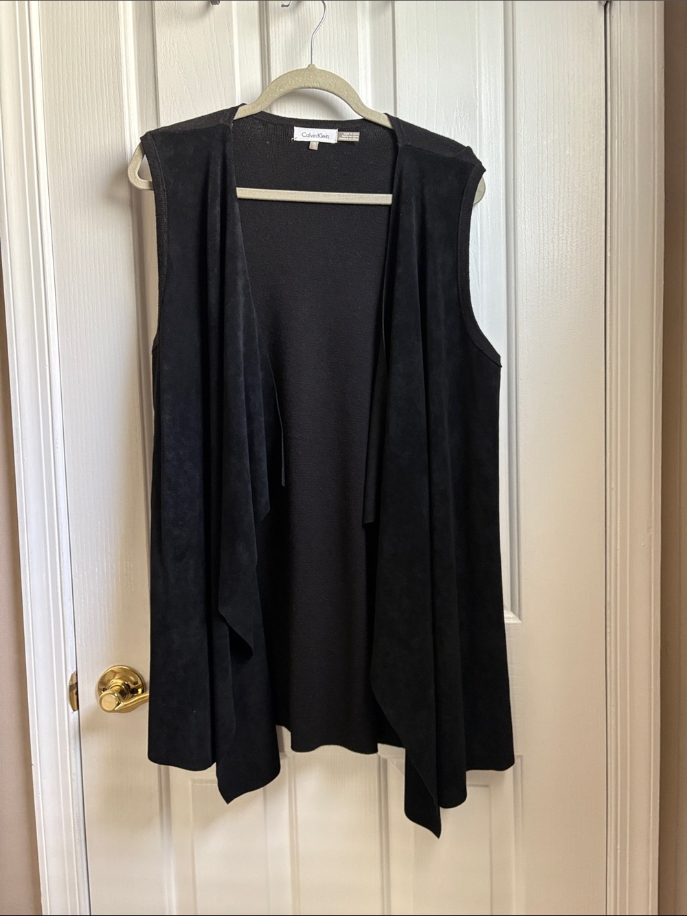 Suede front vest